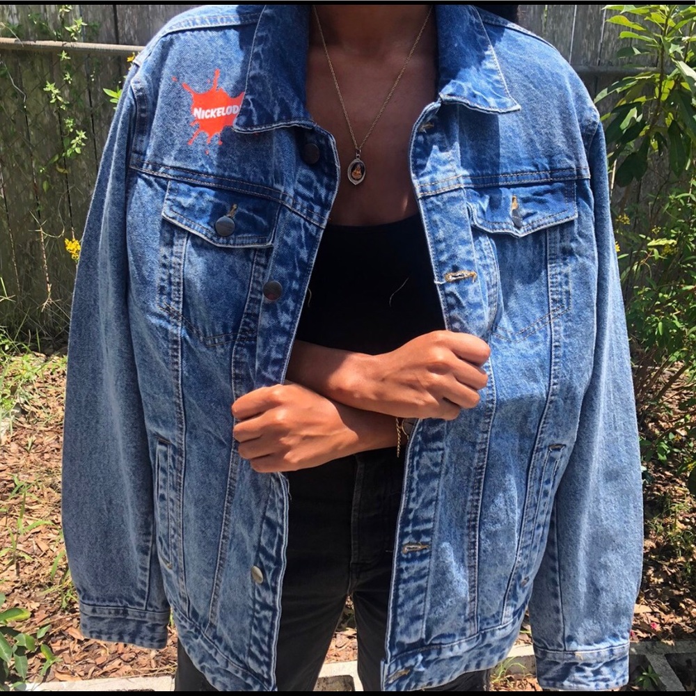 Members Only x Nickelodeon Denim Jacket 90s inspo - Picture 3 of 4
